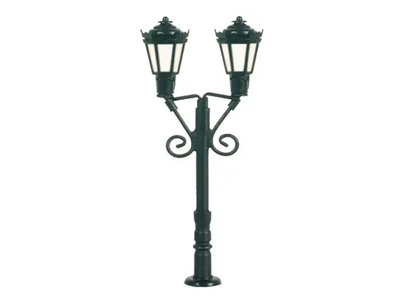 Lampadaire double jardin public 1 160 – Viessmann 6473 Authentique
