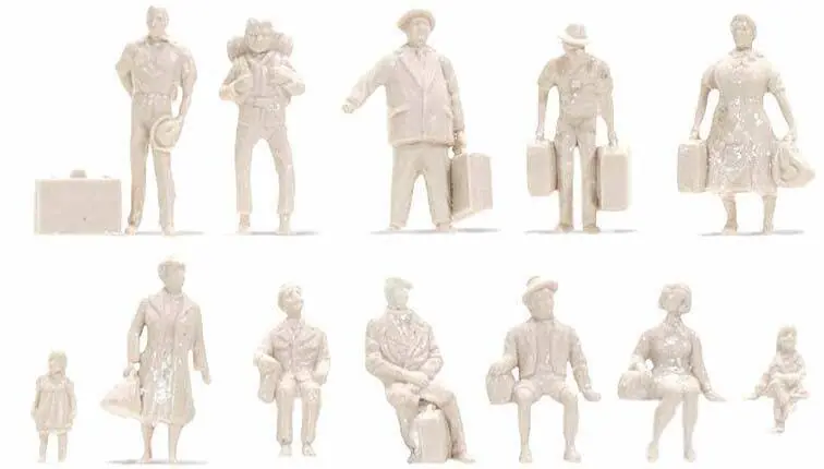 Set 12 figurines passants debout et assis 1 100 - Noch 16001 Solde