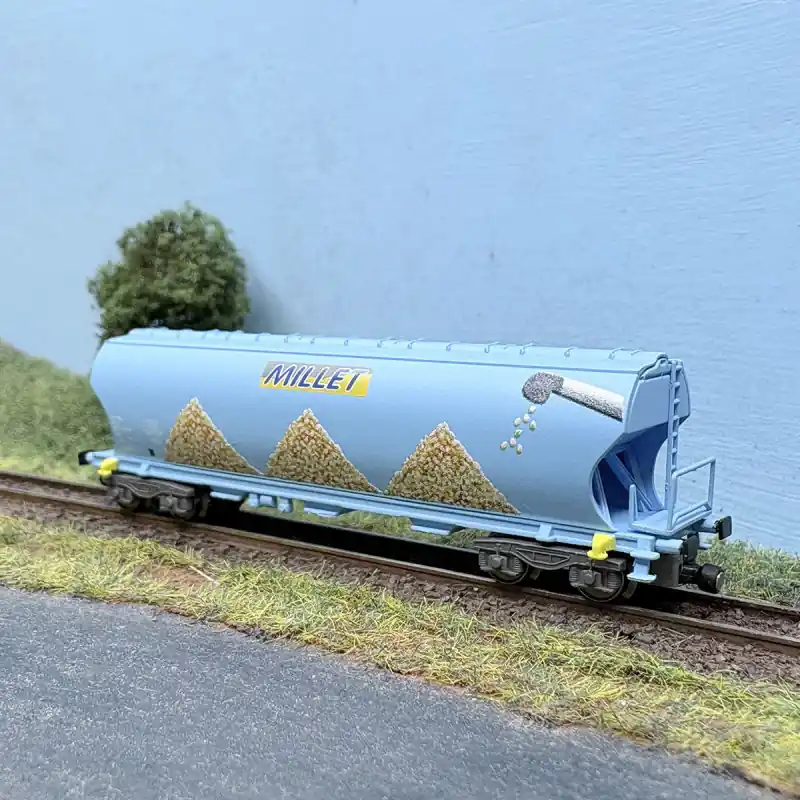 Vente Flash Wagon trémie céréalier, "Millet", SNCF, Ep. VI - AZAR MODELS W01-MM1 - Z 1/220