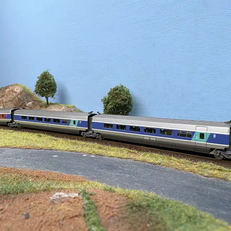 Vente Directe 3 éléments complémentaire, TGV PSE, Paris Sud-Est, rame N°46, livrée Atlantique, SNCF, Ep IV - AZAR MODELS T01-AB2 - Z 1/220