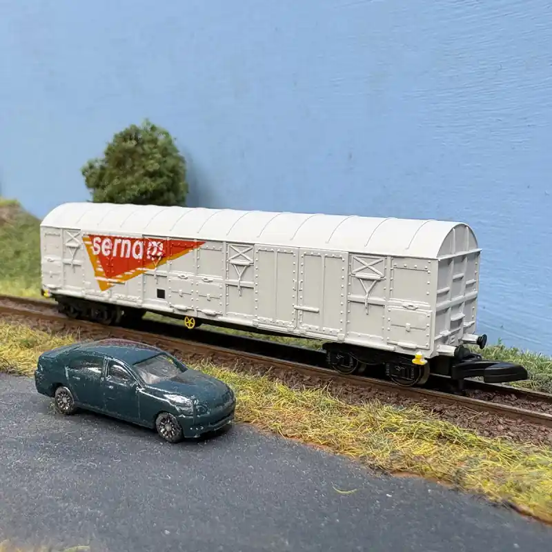 Wagon couvert transport de marchandises "SERNAM", SNCF, Ep. IV et V - AZAR MODELS W04-SNG - Z 1/220 Acheter En Ligne