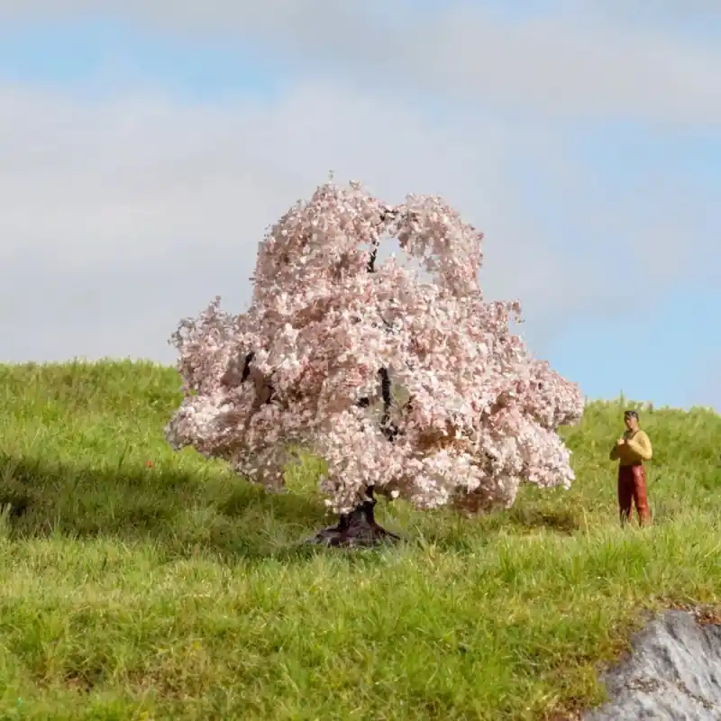 Réduction Arbre Cerisier en fleurs, hauteur 6 cm "Noch Master" - NOCH 20147
