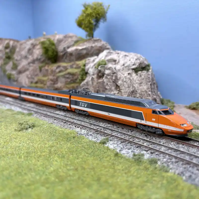 Offre Limitée TGV PSE "Sud Est", rame N°08, 10 éléments, SNCF, Ep. IV, édition spéciale - KATO 10-2134 - N 1/160