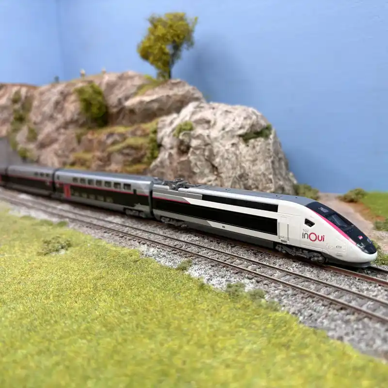 Meilleur Prix TGV Euroduplex "inOui", rame N°4711, 5 éléments dont BAR, SNCF, Ep. VI - KATO 10-2131 - N 1/160