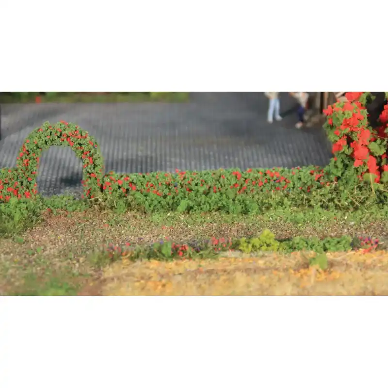 2 haies de rosiers flexibles 7 x 7mm, 50cm de long - HEKI 11806 - HO, TT, N Paiement Sécurisé