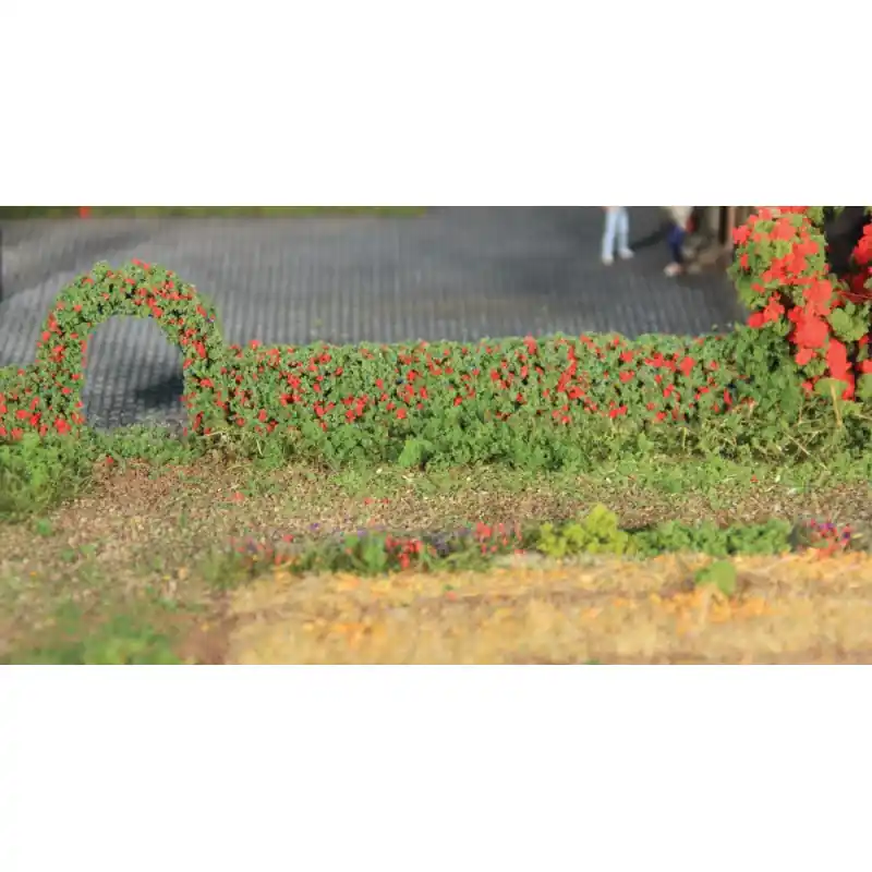 Achat Immédiat 2 haies de rosiers flexibles 14 x 7mm, 50cm de long - HEKI 11811 - HO, TT, N