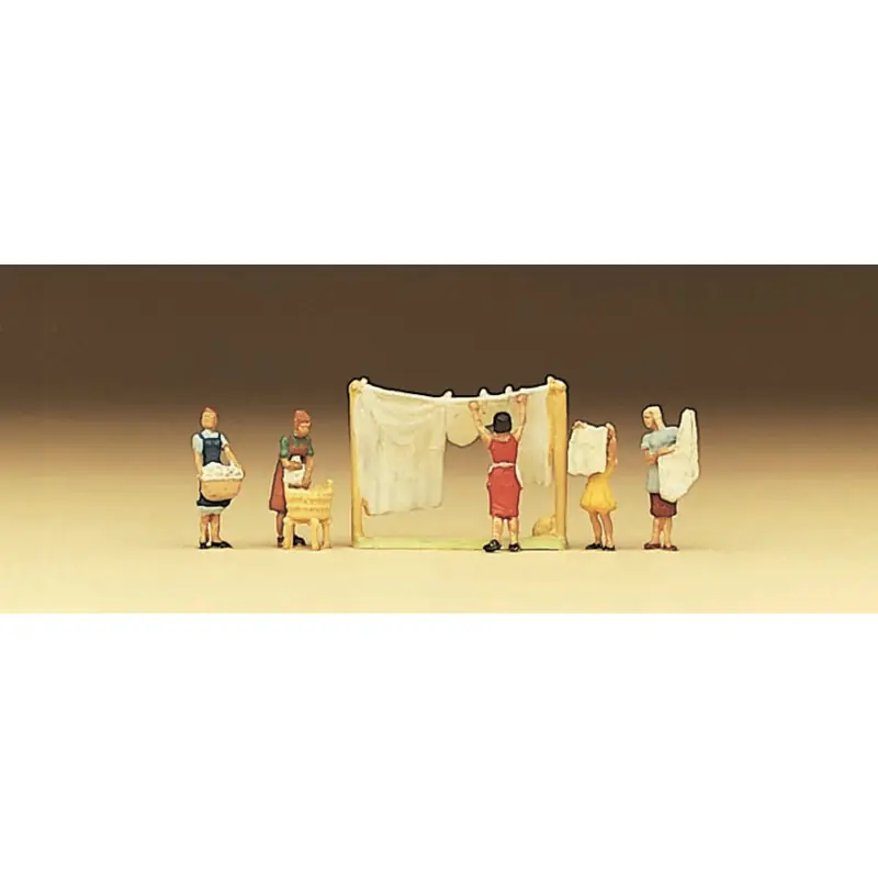 Blanchisseuses - PREISER 79050 - N 1/160 Nouvelle Collection