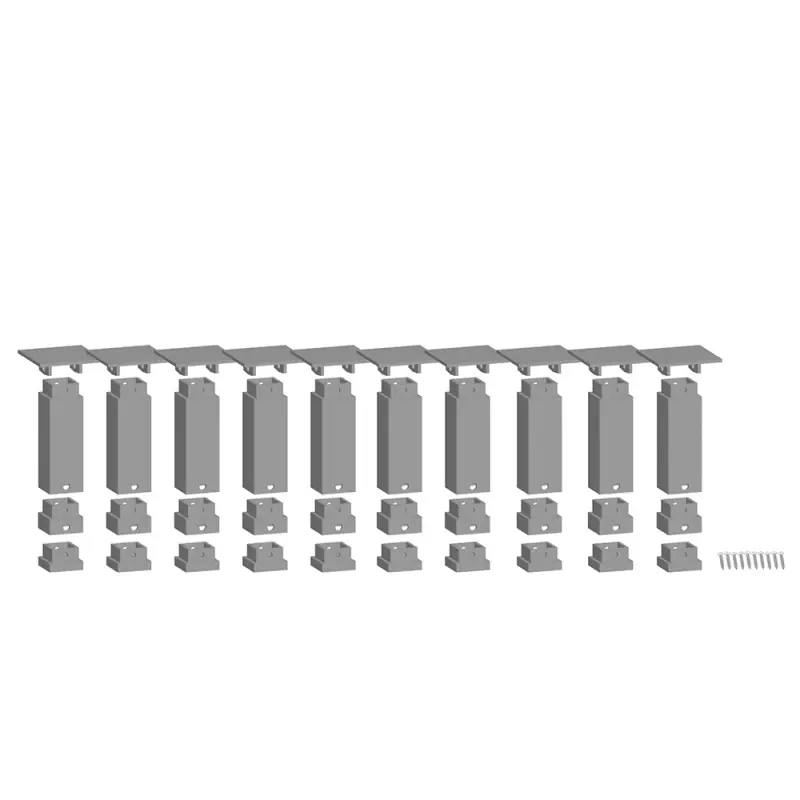 Expédition Rapide 10 Piliers easy TRACK, bas 63.25 mm - Noch 53940 - HO 1/87 - N 1/160