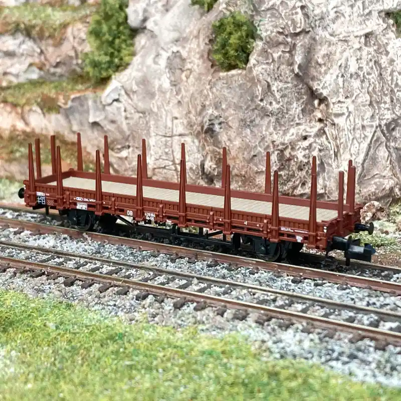 Bon Plan Wagon plat à ranchers fixes Rlmms 58, DB, Ep III - FLEISCHMANN 825754 - N 1/160
