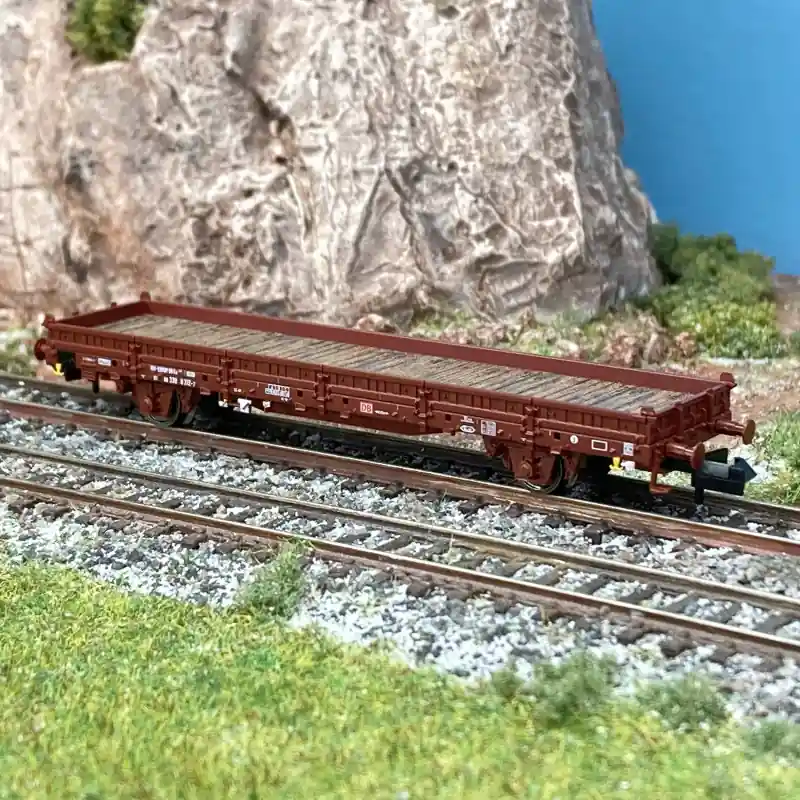 Prix Cassé Wagon plat à ranchers pivotants Ks 446, DB, Ep V - FLEISCHMANN 825742 - N 1/160