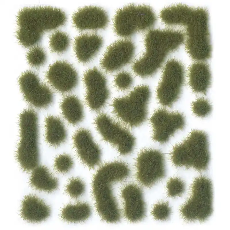 Haute Qualité Touffes d‘herbe Vert Sec, Sauvage, 2mm (x35) - VALLEJO SC401