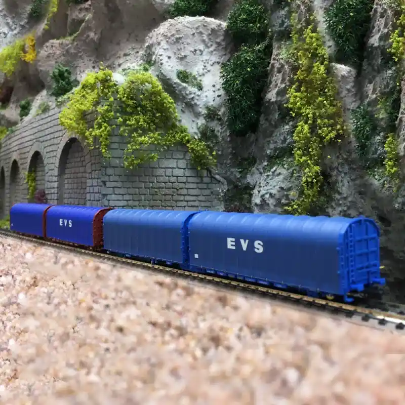 Coffret 2 Wagons bâché double Lailps EVS-N-1/160-MFTRAIN 33069/33070 Dernier Modèle