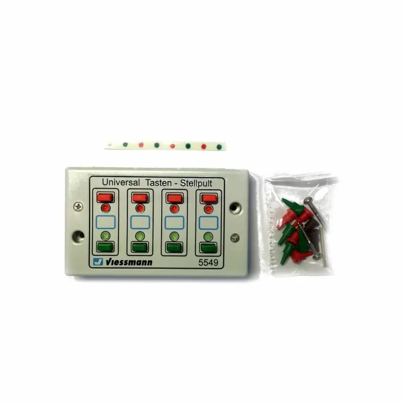 Boitier de 4 commandes pour aiguillage ou autre-Toutes échelles-VIESSMANN 5549 Prix Cassé
