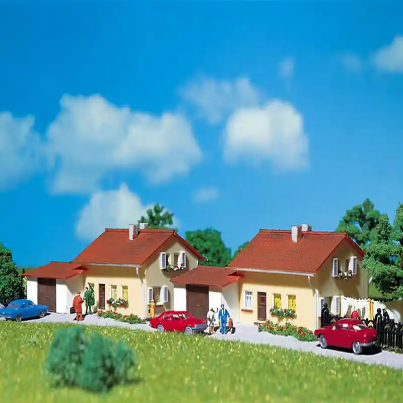 2 grands pavillons maquette à monter -N-1/160-FALLER 232222 Jusqu'à Épuisement Des Stocks