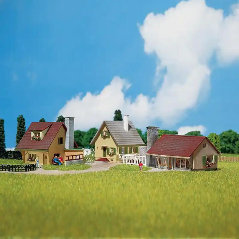 3 maisons individuelles maquette à monter -N-1/160-FALLER 232221 Vente Flash