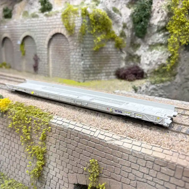 Expédition Rapide Wagon à plancher surbaissé Xaadkms, BLS AG, Ep. VI - MÄRKLIN 47401 - HO 1/87