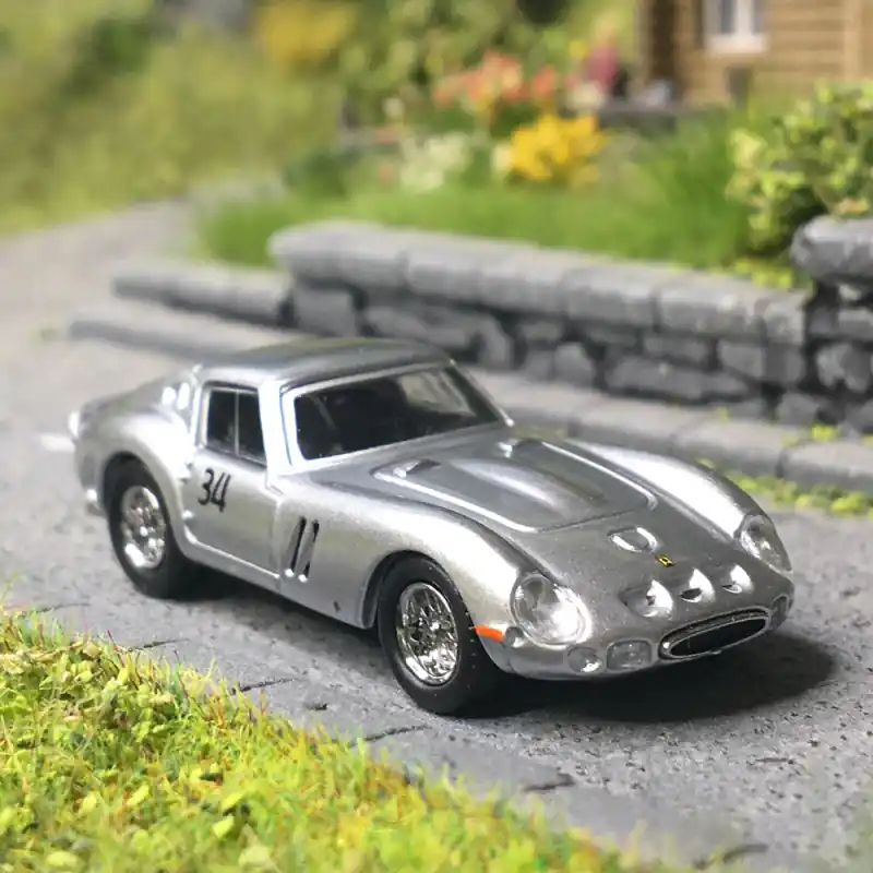Haute Qualité MicroCity, Ferrari 250 GTO 34, argent - HERPA 87MC000060 - HO 1/87
