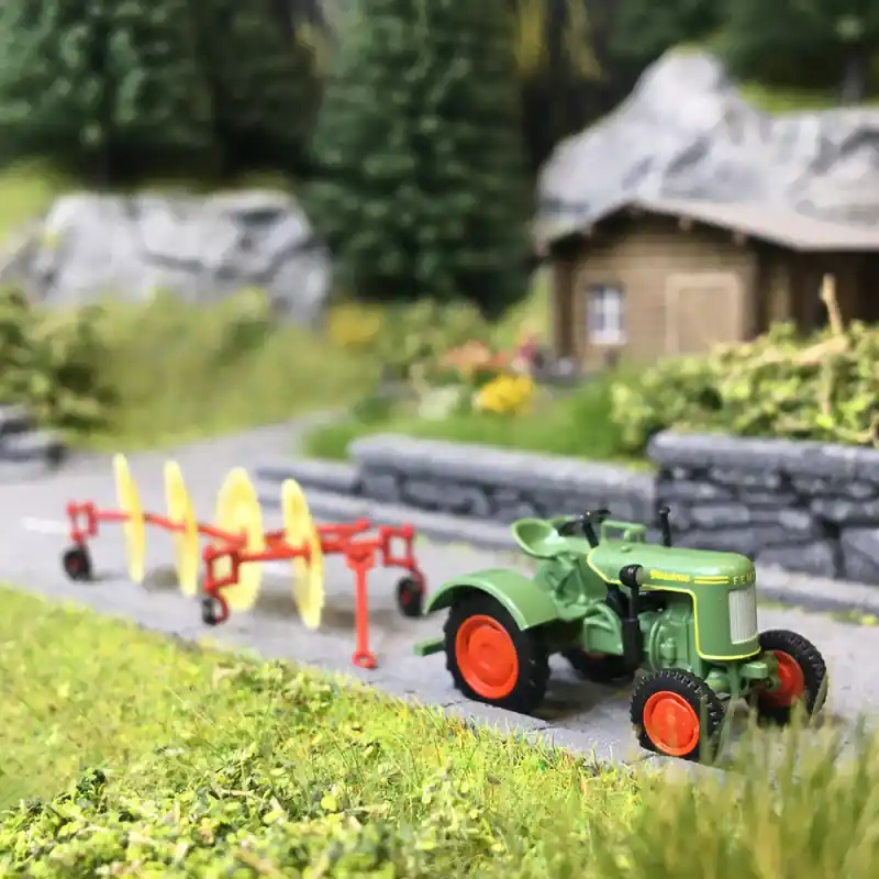 Fendt F15, Dieselross, avec araignée Bautz BS4 - BUSCH 54155 - HO 1/87 Produit De Marque