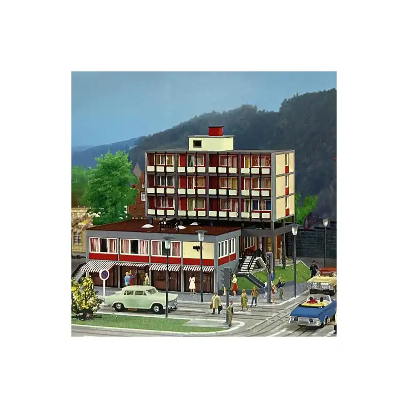 Bâtiment bancaire moderne, B-928 - Faller 109928 - HO 1/87 Meilleur Choix