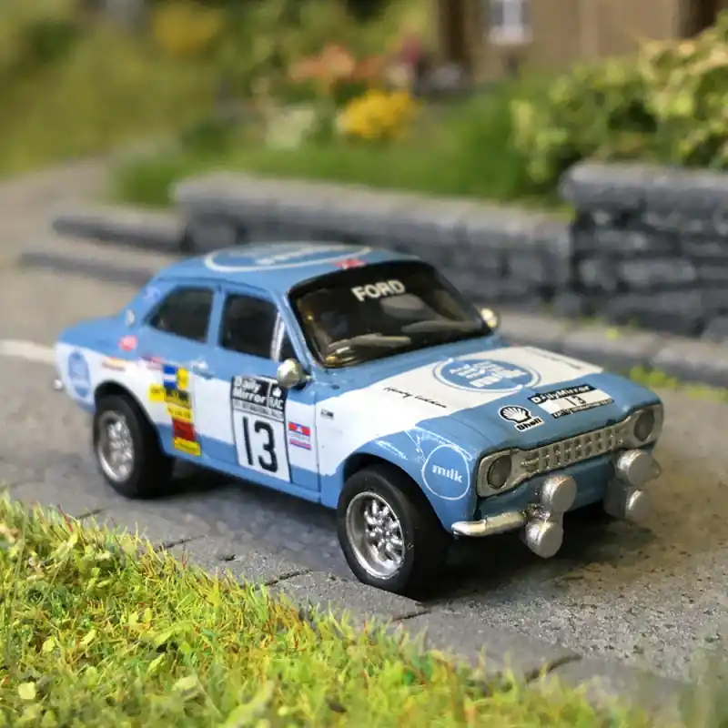 Ford Escort MKI RS 1600,Rallye RAC Daily Miror, 1973, n13, Timo Mäkinen, Henry Liddon - BREKINA 19077 - HO 1/87 Remise