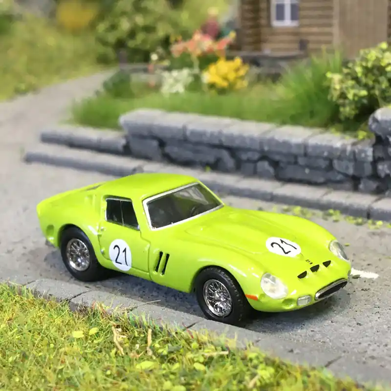 Soldes MicroCity, Ferrari 250 GTO, 21, vert, 1962 - HERPA 87MC000059 - HO 1/87