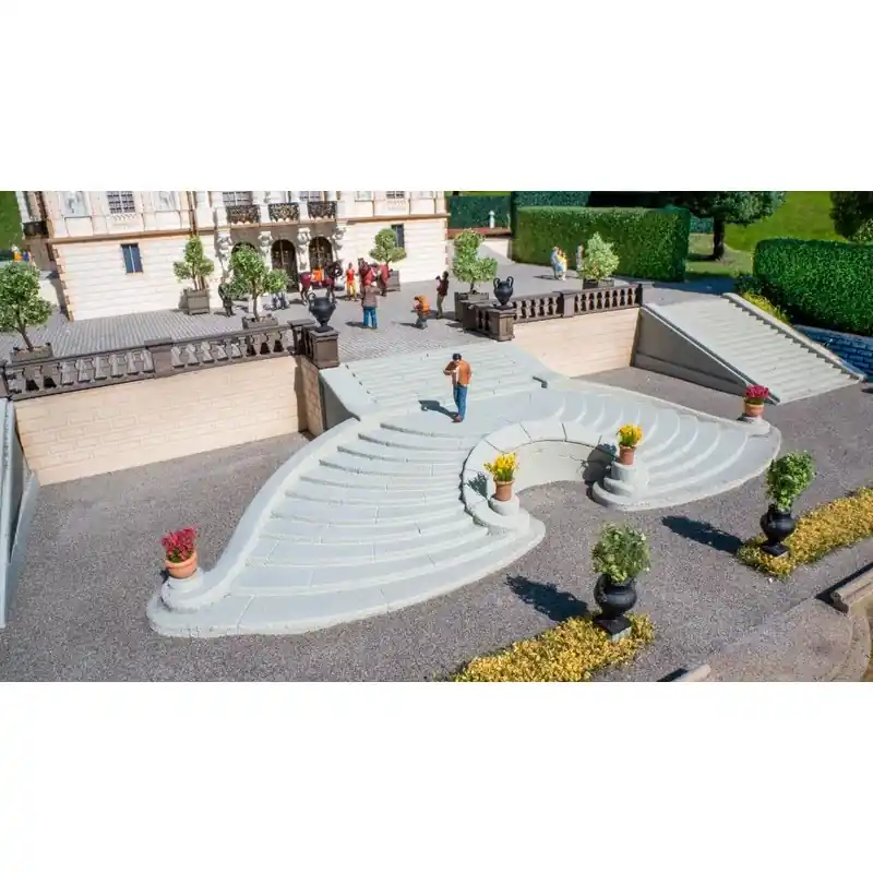 Offre Spéciale Escalier extérieur incurvé - NOCH 58315 - HO 1/87