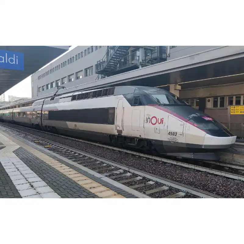 Nouvelle Collection TGV Réseau complet, 10 éléments, 4503, tri-tension, INOUI, Carmillon, Sncf, Ep VI, DS - JOUEF HJ2382S+HJ3006+HJ3007 - HO 1/87