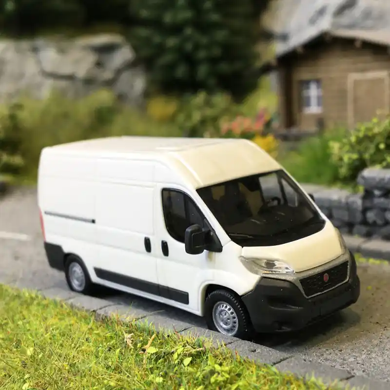 Marque Fiat Ducato, blanc, 2011 - BUSCH 54600 - HO 1/87