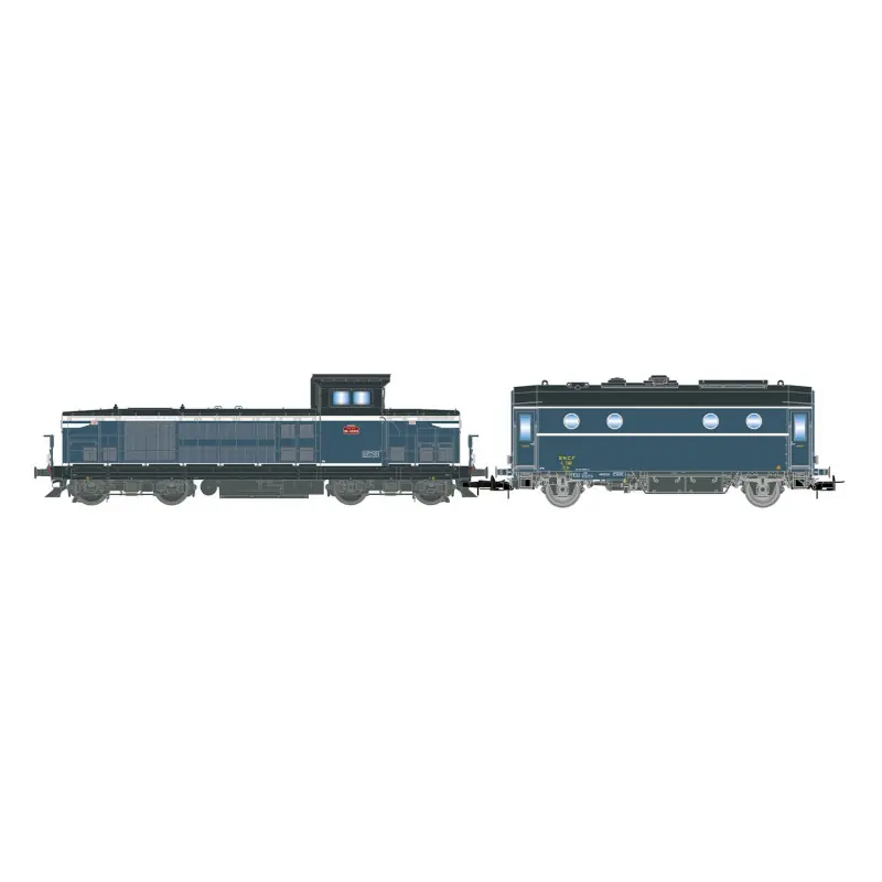 Commande En Gros Locomotive diesel BB 66013 avec fourgon chaudière, Sncf, Ep IV, digital son - JOUEF HJ2474S - HO 1/87
