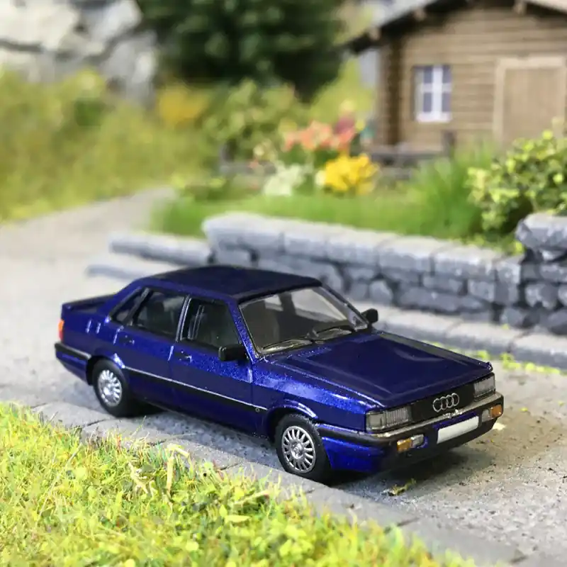 Audi 90 B2, bleu foncé, 1984 - PCX 870715 - HO 1/87 Livraison Express