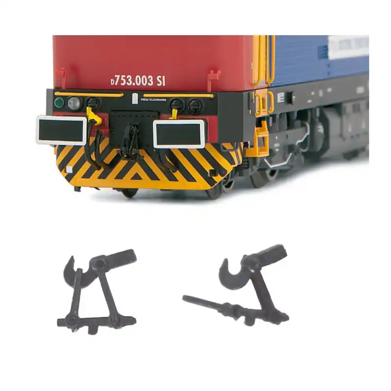 Attelages réalistes en métal, moulé sous pression, lot de 10 pièces - RIVAROSSI HC8053 - HO 1/87 Meilleure Vente