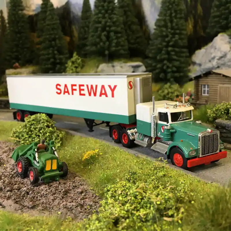 Paiement Sécurisé Semi-remorque frigorifique, Kenworth W900, Safeway, 1977 - BREKINA 86259 - HO 1/87