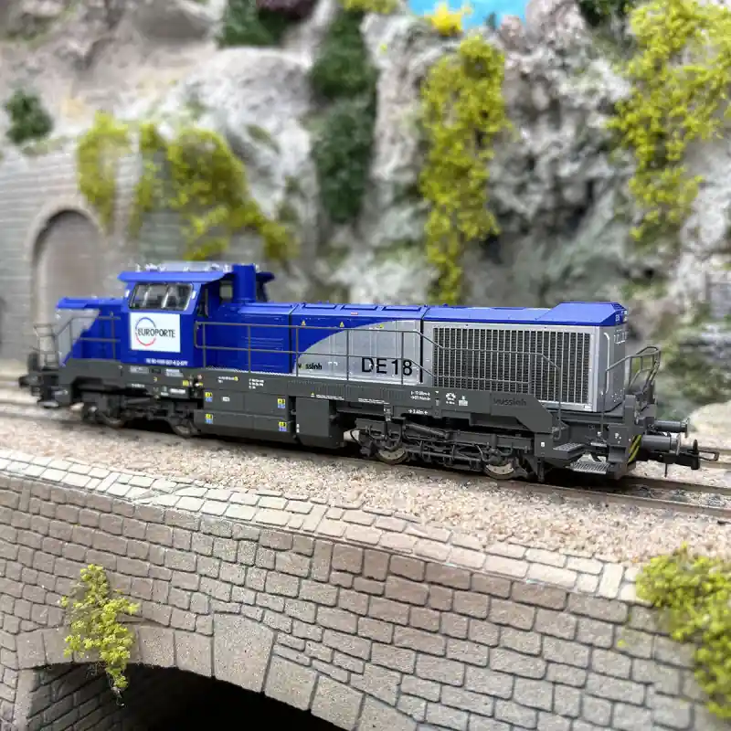 Locomotive diesel Vossloh DE 18, 007-6, Europorte, Ep. VI, digital son - JOUEF HJ2471S - HO 1/87 Paiement Sécurisé