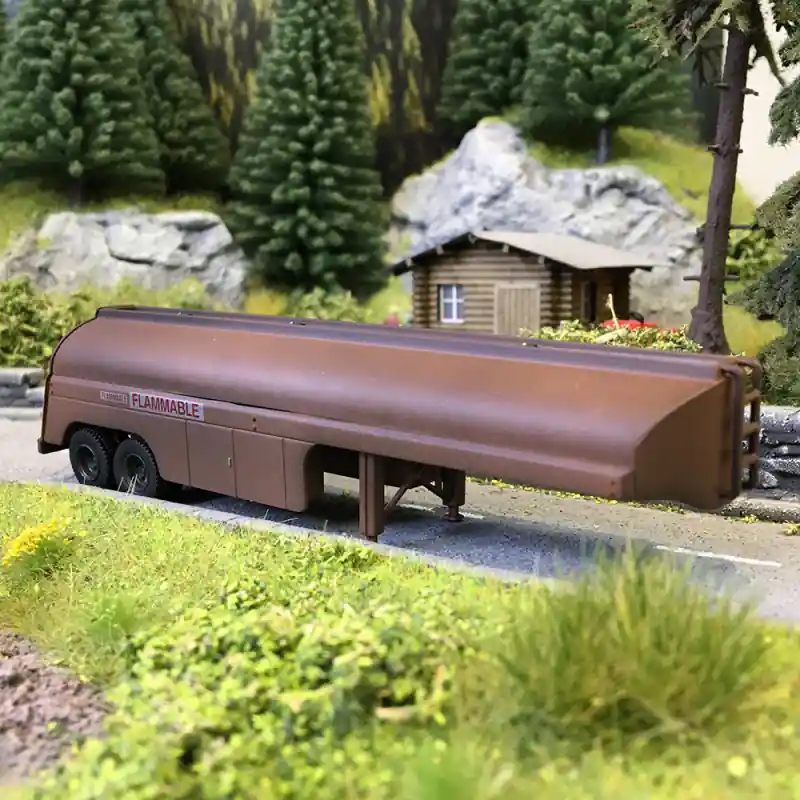 Remorque citerne, "rust", USA, 1955 - BREKINA 55961 - HO 1/87 Super Prix