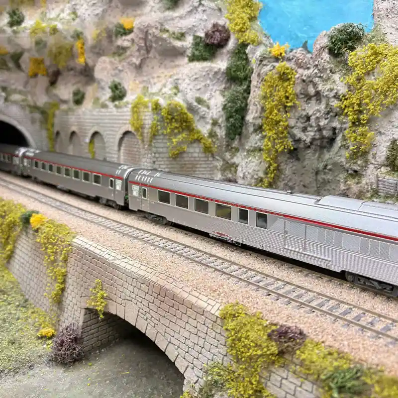3 voitures Inox, TEE Mistral, "Jules vernes", avec fourgon, SNCF, Ep. IV, éclairage, digital - JOUEF HJ4206HM - HO 1/87 Meilleure Vente