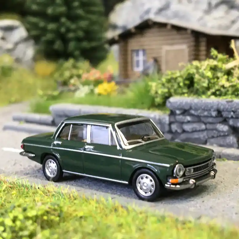 Expédié Aujourd'hui Simca 1301, Special, vert foncé - HERPA 420464-004 - HO 1/87