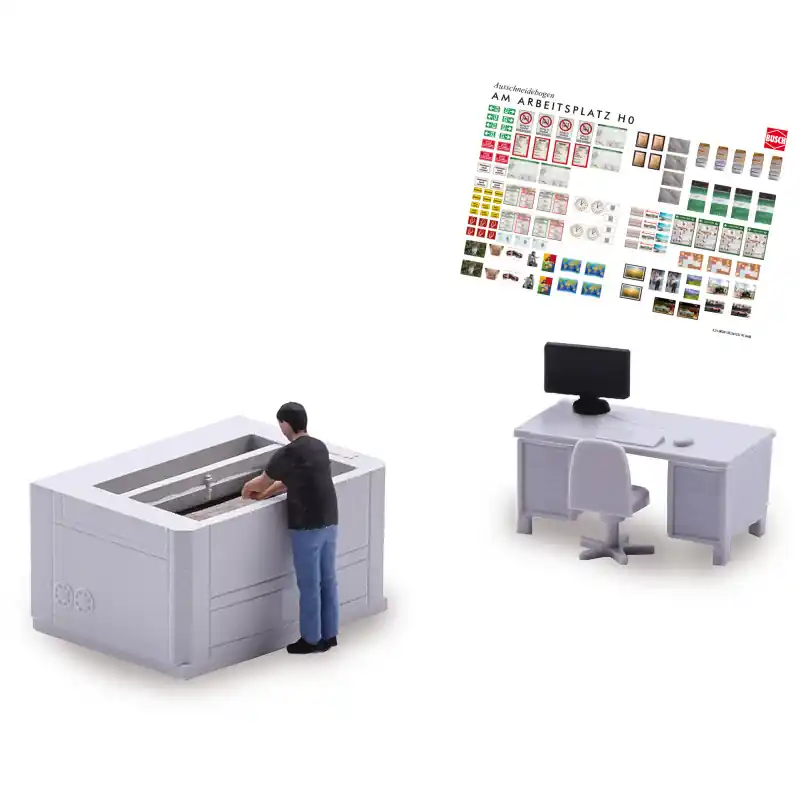 Coffret d‘actions, Machine laser - BUSCH 79904 - HO 1/87 Satisfait Ou Remboursé