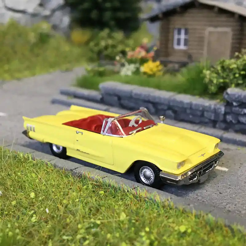 Ford Thunderbird, cabriolet ouvert, jaune, 1960 - BREKINA 18206 - HO 1/87 Usine Directe