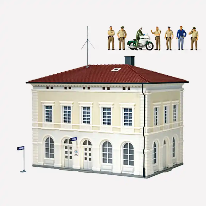 Bon Plan Commissariat de police, figurines, accessoires - PREISER 19000 - HO 1/87