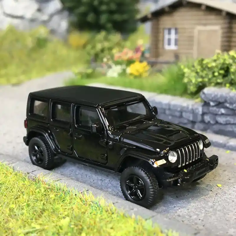 MicroCity, Jeep Wrangler, noir, 2017 - HERPA 87MC000028 - HO 1/87 Authentique