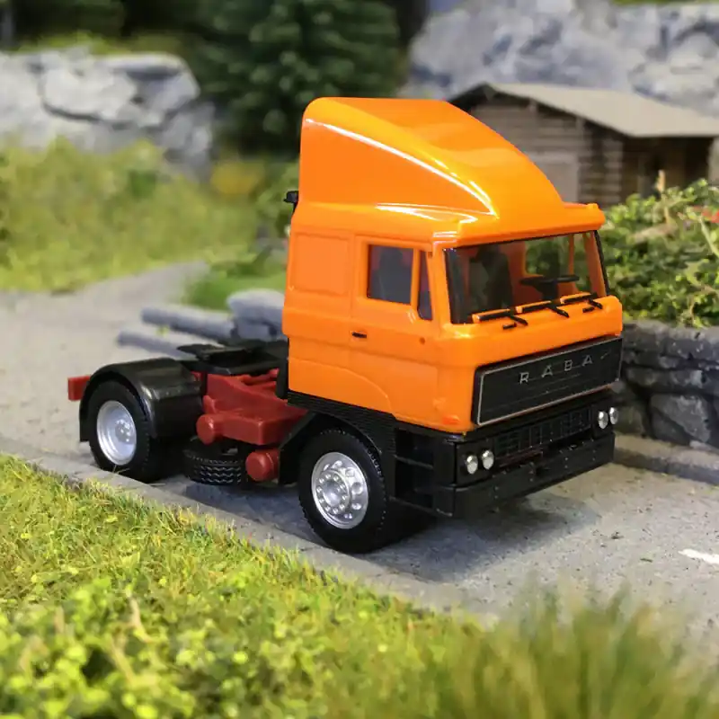 Tracteur rigide RABA, 2 essieux, orange, HERPA 317382-002 - HO 1/87 Dernier Modèle