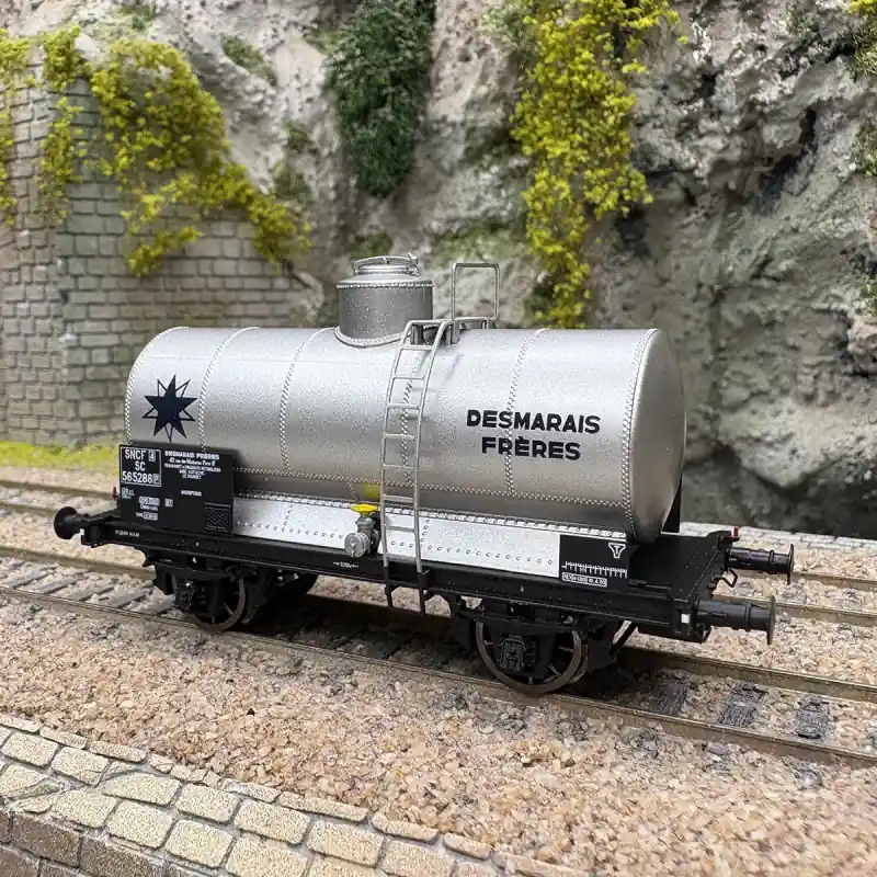 Wagon citerne OCEM, "Desmarais", livrée grise, SNCF, Ep. IIIa - LSMODELS 30455 - HO 1/87 Affaire À Saisir