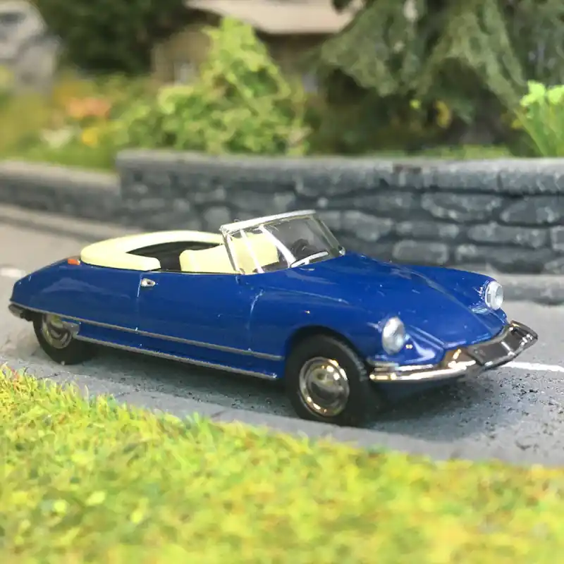 Citroën DS 19 cabriolet capote ouverte, bleu, 1963 - SAI 7809.1 - HO 1/87 Seulement Aujourd'hui