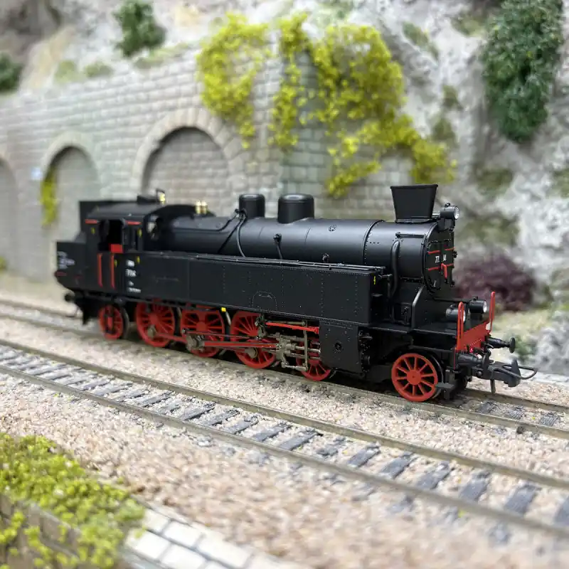 Locomotive tender à vapeur 77.14, ÖBB, Ep. III digital son 3R AC - ROCO 78078 - HO 1/87 Commander Vite