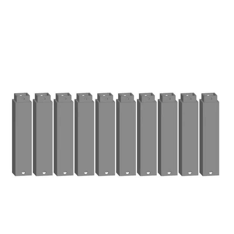Prix Réduit 10 Éléments de pilier easy TRACK, 72.5 mm - Noch 53908 - HO 1/87 - N 1/160
