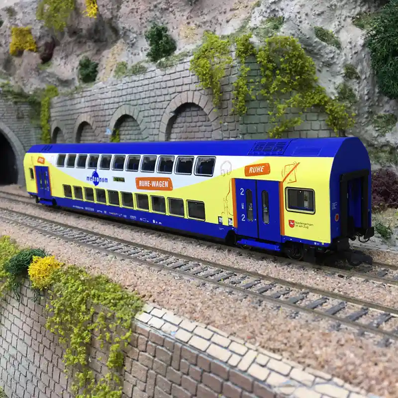 Voiture à deux étages, type DBpza, 2nd CL, Metronom, Ep. VI - ROCO 6200107 - HO 1/87 Dernier Modèle