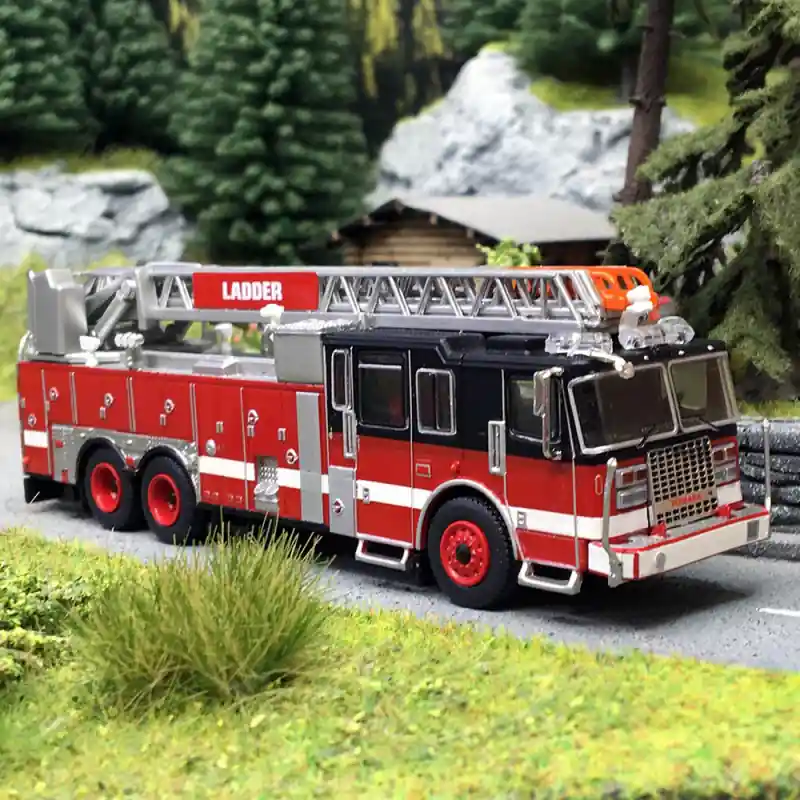 Camion de pompiers ferrara ultra, Rouge et Noir 2013 - Pcx87 0694 - 1/87 Meilleur Prix