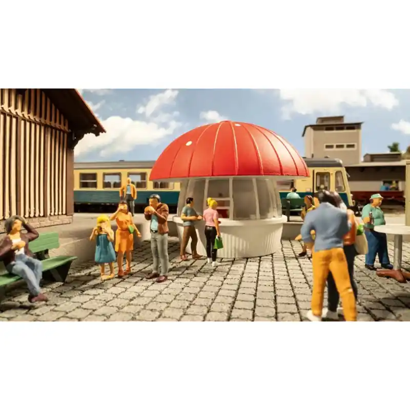 Kiosque champignon Milchpilz - NOCH 66460 - HO 1/87 Quantité Limitée