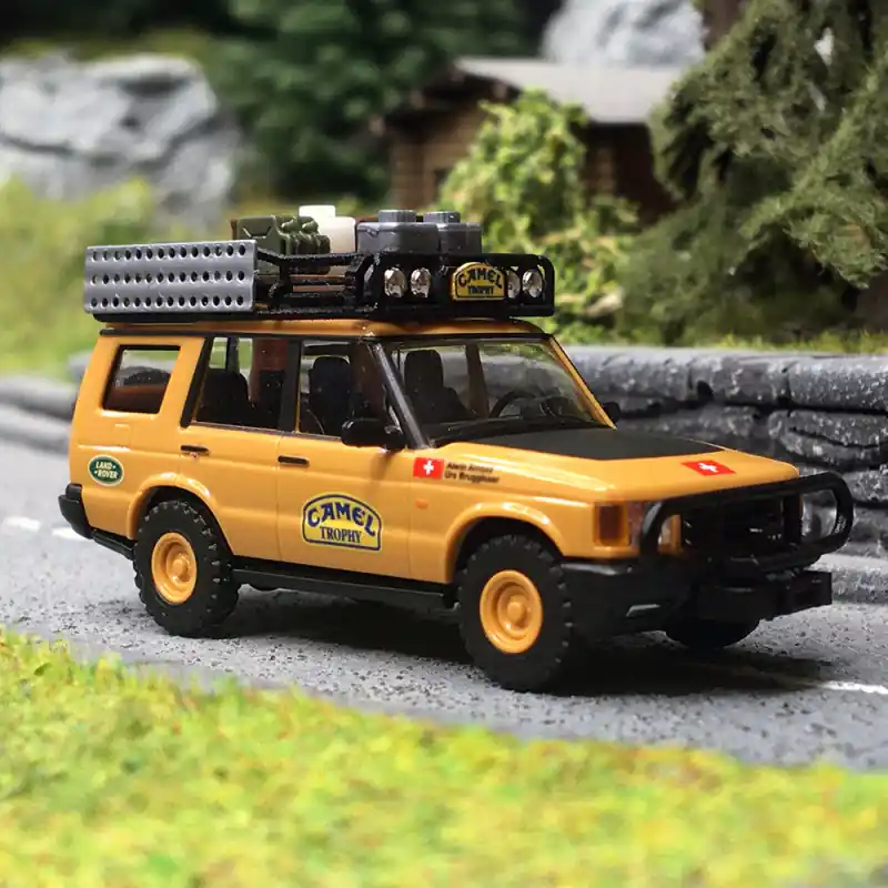 Land Rover Discovery, Camel Trophy 1992 - BUSCH 51938 - HO 1/87 Meilleur Prix
