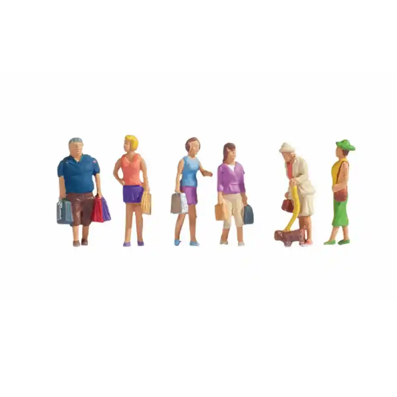 Expédié Aujourd'hui Figurines entrain de faire les courses - NOCH 15518 - HO 1/87